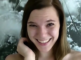 MyDirtyHobby - Beautiful teen plumbs on the kitchen table Point of view